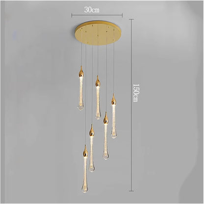 💡 Elegant Crystal Chandelier – Contemporary Pendant Lighting