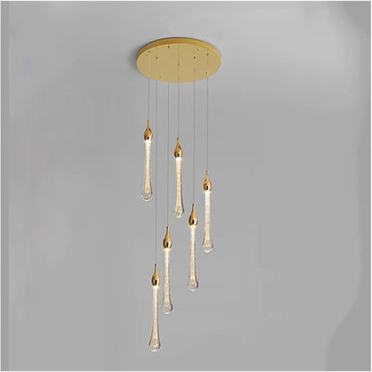 💡 Elegant Crystal Chandelier – Contemporary Pendant Lighting