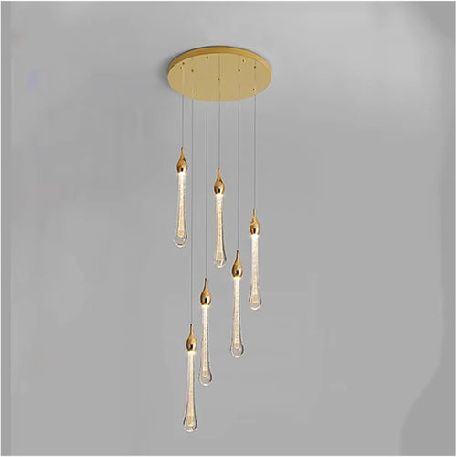 💡 Elegant Crystal Chandelier – Contemporary Pendant Lighting