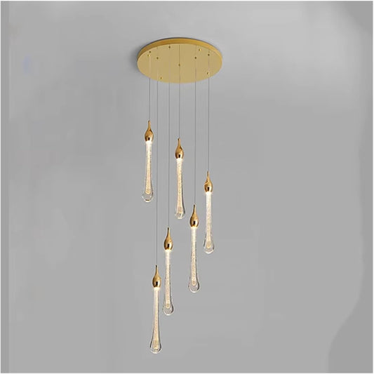 💡 Elegant Crystal Chandelier – Contemporary Pendant Lighting