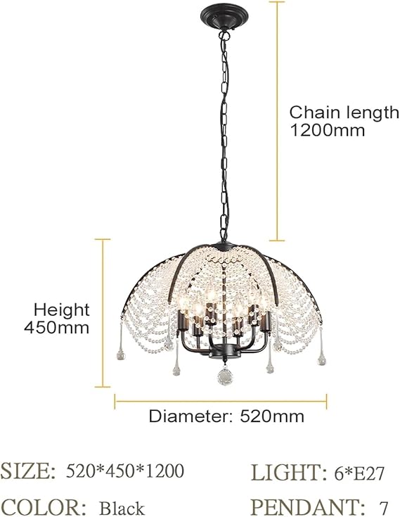 💎 Elegant Crystal Pendant Light – Modern Sparkle for Home ✨