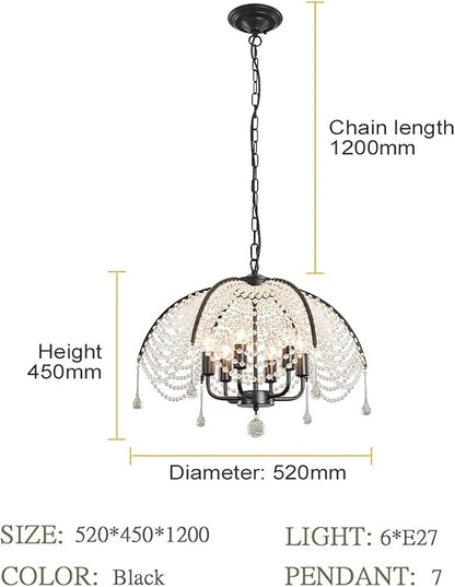 💎 Elegant Crystal Pendant Light – Modern Sparkle for Home ✨