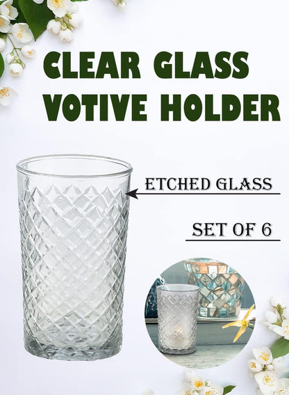 ✨ Glass Candle Holder Set – Cozy Home Glow 🏡