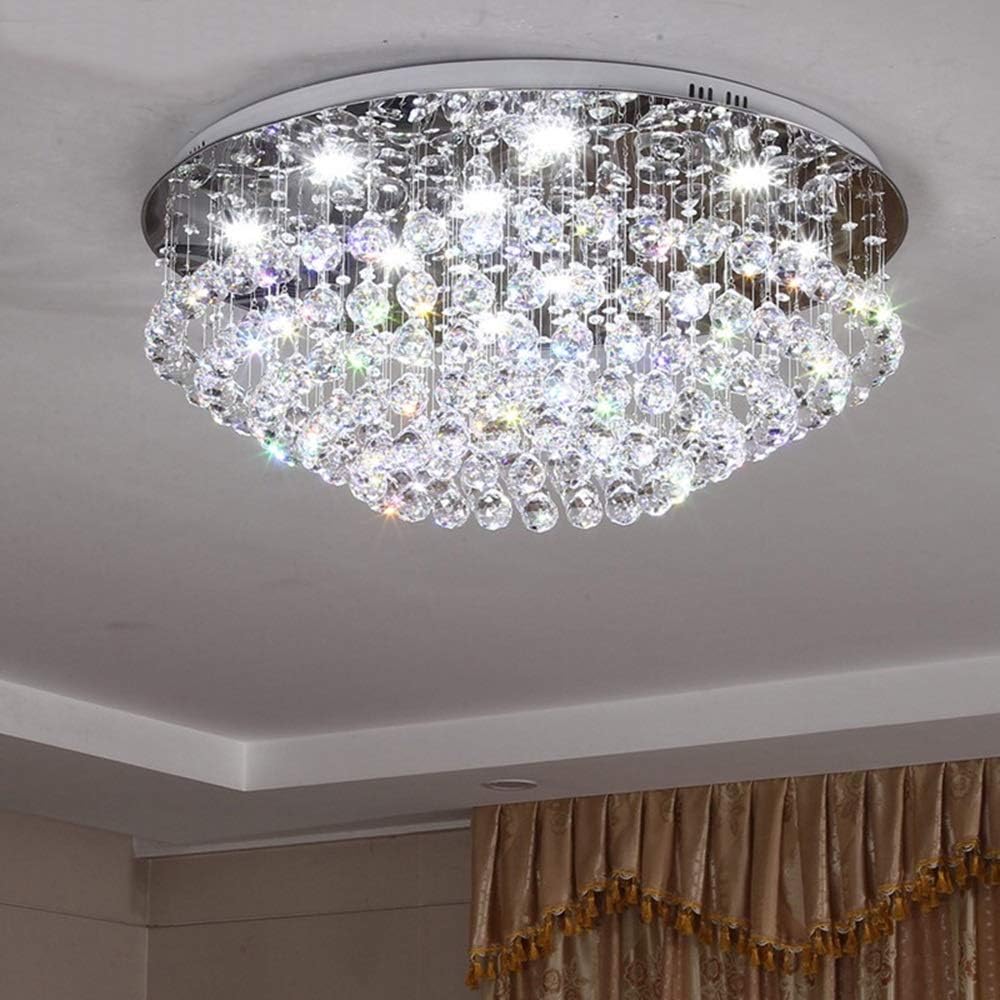 Romantic Crystal Chandelier – Dimmable Modern Pendant Lighting