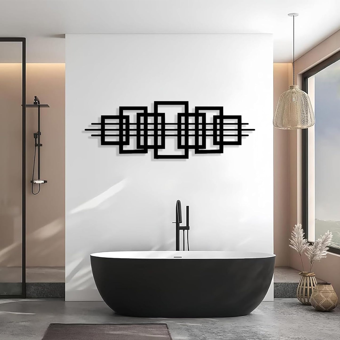 ✨ Geometric Abstract Wall Art – Modern Minimalist Decor 🖤
