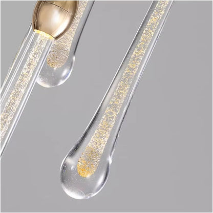 💡 Elegant Crystal Chandelier – Contemporary Pendant Lighting