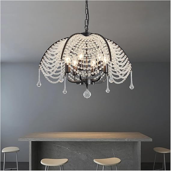 💎 Elegant Crystal Pendant Light – Modern Sparkle for Home ✨