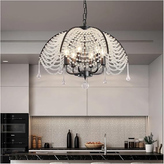 💎 Elegant Crystal Pendant Light – Modern Sparkle for Home ✨