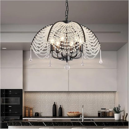 💎 Elegant Crystal Pendant Light – Modern Sparkle for Home ✨