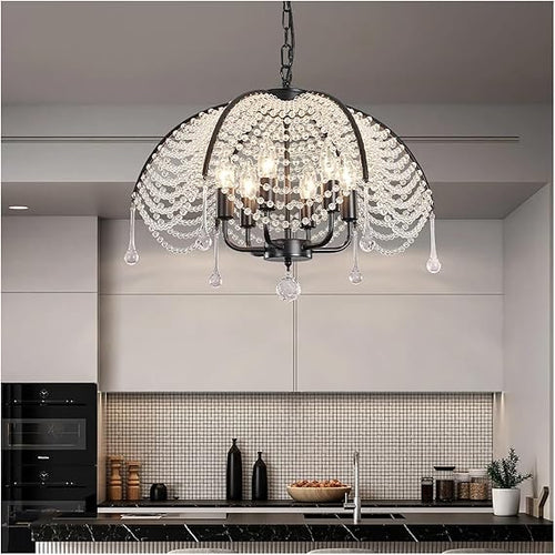 💎 Elegant Crystal Pendant Light – Modern Sparkle for Home ✨