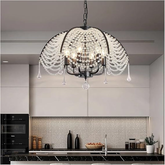 💎 Elegant Crystal Pendant Light – Modern Sparkle for Home ✨