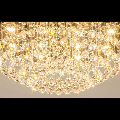Romantic Crystal Chandelier – Dimmable Modern Pendant Lighting