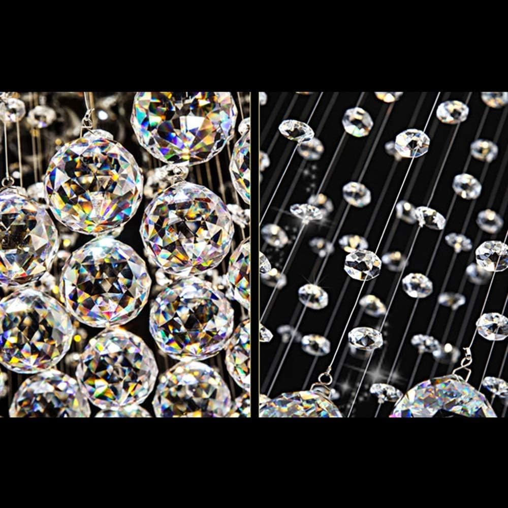 Romantic Crystal Chandelier – Dimmable Modern Pendant Lighting