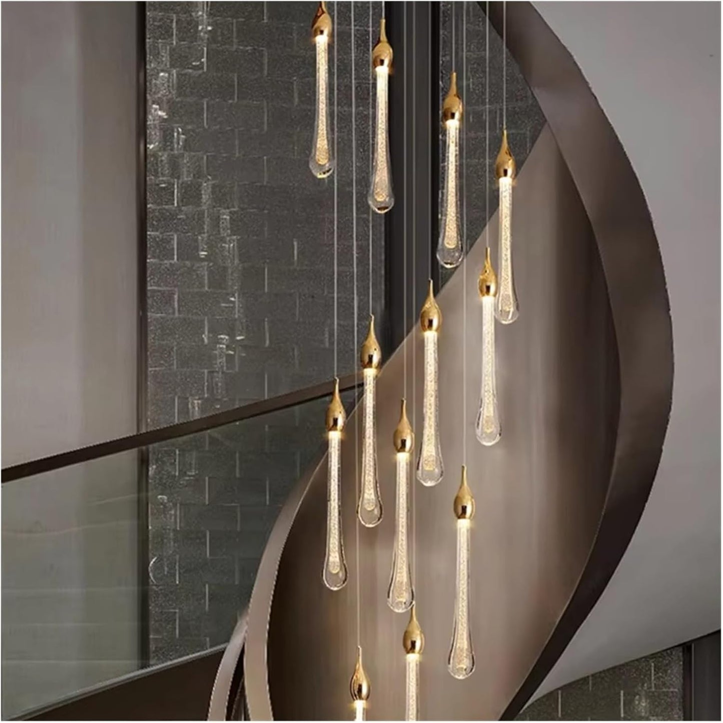 💡 Elegant Crystal Chandelier – Contemporary Pendant Lighting
