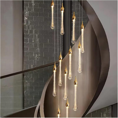 💡 Elegant Crystal Chandelier – Contemporary Pendant Lighting