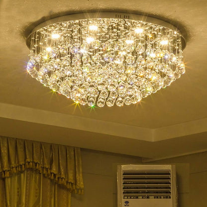Romantic Crystal Chandelier – Dimmable Modern Pendant Lighting