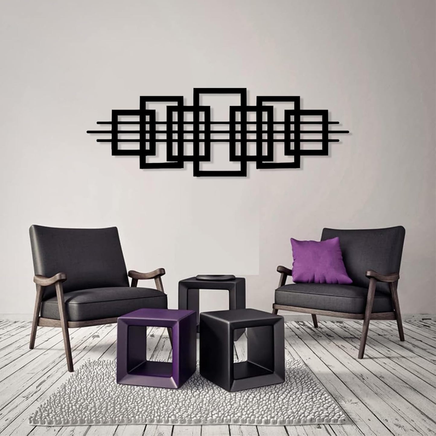 ✨ Geometric Abstract Wall Art – Modern Minimalist Decor 🖤
